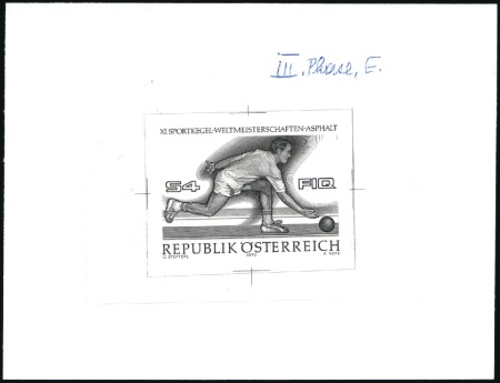 Stamp of Austria » 2nd. Republic 1976 Skittles World Championships 4s single die pr