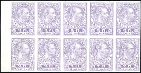 Stamp of Austria 1873 Complete typographed set 5kr to 2f (with 5kr 