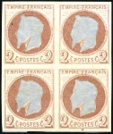 Stamp of France 2c Lauré, Lot de six pièces : Epreuve en noir sign