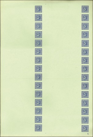 Stamp of Austria 1899 & 1908 Mercury Head imprints 2H blue for adre