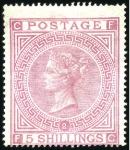 Stamp of Great Britain » Collections 1862-84, Extensive mint/unused collection of QV su