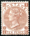 Stamp of Great Britain » Collections 1862-84, Extensive mint/unused collection of QV su