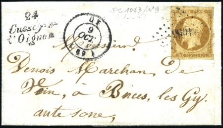 Stamp of France » Collections 1790-1998, Joli ensemble de lettres du Doubs, mont