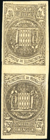 Stamp of Colonies françaises » Monaco 1685-1994, Collection sur les PAPIERS TIMBRES et F
