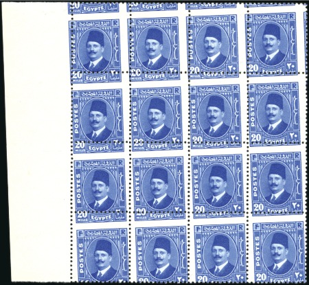 Stamp of Egypt » 1922-1936 King Fouad I Definitives 1936-37 King Fouad Postes issue 1m, 2m, 4m, 5m, 10