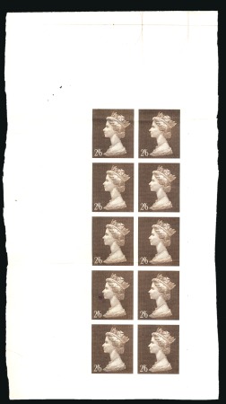 Stamp of Great Britain » Queen Elizabeth II 1969 2s6d Machin by Bradbury Wilkinson in imerf. s