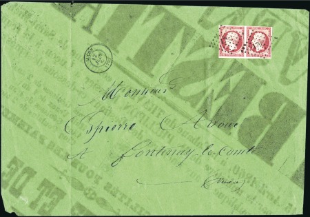 Stamp of France Enveloppe confectionnée dans une affiche avec bell