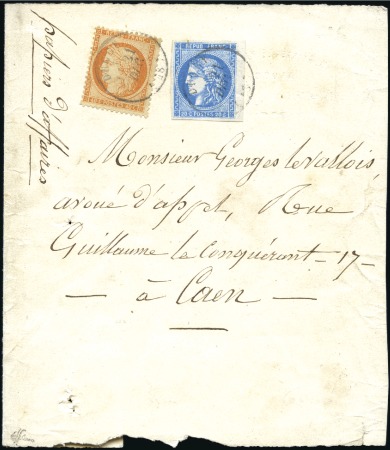 Stamp of France 1871 Bande pour envoi de Papiers d'Affaires utilis