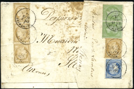 Stamp of France 1872 Bande pour envoi de Papiers d'Affaires utilis