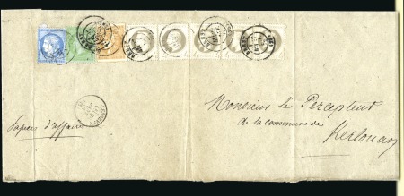 Stamp of France 1872 Bande pour envoi de Papiers d'Affaires de Bre