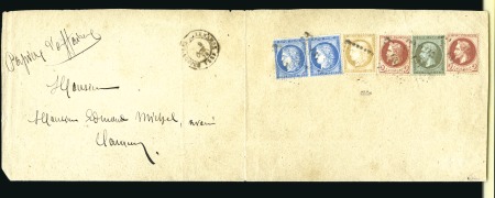 Stamp of France 1874 Bande pour envoi de Papiers d'Affaires de Bri