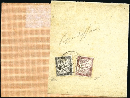 Stamp of France 1886 Envoi de Bordeaux pour Saintes de Papiers d'a