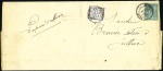 Stamp of France 1883-91, Trois plis "Papiers d'Affaires" taxés ave