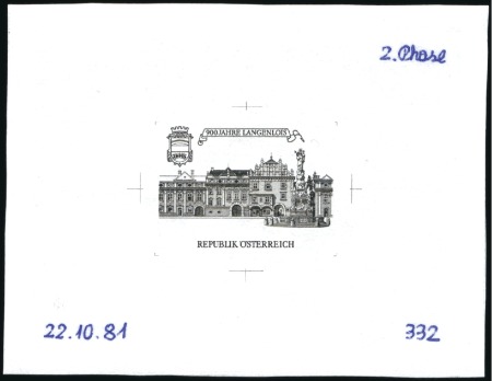 Stamp of Austria » 2nd. Republic 1982 800 years anniversary of the city of Langenlo