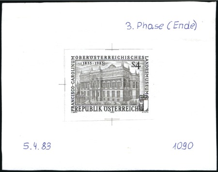 Stamp of Austria » 2nd. Republic 1983 National Museum of Upper Austria 4s single di