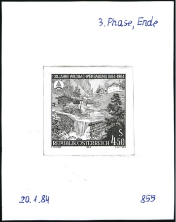 Stamp of Austria » 2nd. Republic 1984 Erosion Prevention of Mountain Rivers in Aust