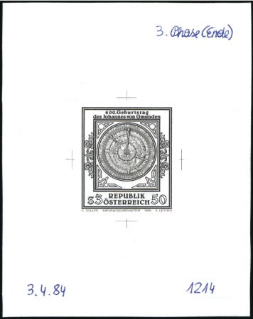 Stamp of Austria » 2nd. Republic 1984 Johannes von Gmunden Anniversary 3s50 single 