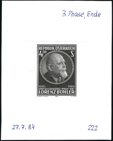 Stamp of Austria » 2nd. Republic 1985 Lorenz Böhler Anniversary 4s50 single die pro