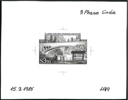 Stamp of Austria » 2nd. Republic 1985 Anniversary of the 2nd Vienna water source pi