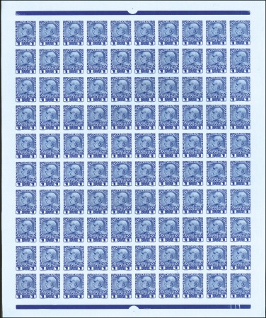 Stamp of Austria » Offices in the Turkish Empire 1908 Complete IMPERFORATE sheet sets (of 100 adhes