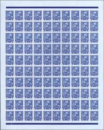 Stamp of Austria » Offices in the Turkish Empire 1908 Complete IMPERFORATE sheet sets (of 100 adhes