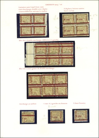 Stamp of Panama 1875-1904 CANAL ZONE, Attractive exhibition collec