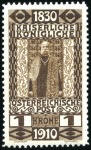 Stamp of Austria » 1890-1918 Issues  1910 Birthday Issue 50h, 60h and 1kr perf. proofs,