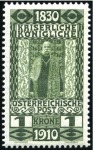 Stamp of Austria » 1890-1918 Issues  1910 Birthday Issue 50h, 60h and 1kr perf. proofs,