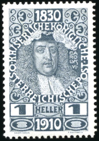 Stamp of Austria » 1890-1918 Issues  1910 Birthday Issue 1h to 35h, 76 colour proofs of