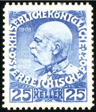 Stamp of Austria » 1890-1918 Issues  1908-13 Definitives group of 11 essays by Koloman 