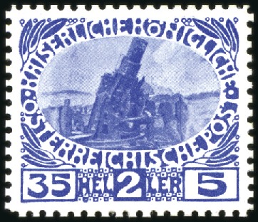 Stamp of Austria » 1890-1918 Issues  1915 Widows & Orphans 35h showing different design