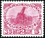 Stamp of Austria » 1890-1918 Issues  1915 Widows & Orphans 35h showing different design