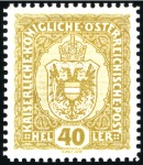 Stamp of Austria » 1890-1918 Issues  1916-18 Definitives colour proof lot of 8, all wit