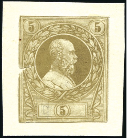 Stamp of Austria » 1867 Issue 1876ca. Essays for planned 1867 succession issue: 