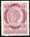 Stamp of Austria » 1890-1918 Issues  1890 1G blue and 2G red, each in 2 different shade