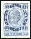 Stamp of Austria » 1890-1918 Issues  1890 1G blue and 2G red, each in 2 different shade