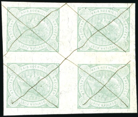 Stamp of Austria » 1890-1918 Issues  1890 1kr to 50kr, 9 proofs in original colours in 