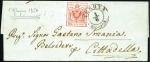 Stamp of Italian States » Lombardy Venetia USAGE OF THE 15 CENTS ON THE FIRST DAY OF ISSUE

