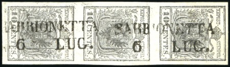 Stamp of Italian States » Lombardy Venetia 1850 10c silver grey, type Ia, first printing, han
