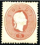 Stamp of Italian States » Lombardy Venetia 1860-61 5s rose and 10s brown,, mint, fresh, very 
