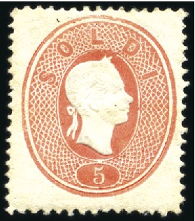 Stamp of Italian States » Lombardy Venetia 1860-61 5s rose and 10s brown,, mint, fresh, very 
