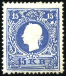 Stamp of Austria » 1859 Issue 1859 2kr yellow, 3s green, 5s rose, 10s brown and 