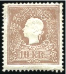 Stamp of Austria » 1859 Issue 1859 2kr yellow, 3s green, 5s rose, 10s brown and 