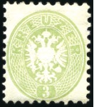 Stamp of Austria » 1863-64 Issue 1864 2kr to 15kr, complete set of five, mint, fres