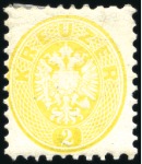 Stamp of Austria » 1863-64 Issue 1864 2kr to 15kr, complete set of five, mint, fres