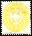 Stamp of Austria » 1863 Issue 1863 2kr to 15kr, complete set of five, mint, fres
