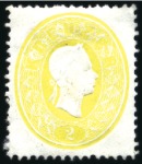 Stamp of Austria » 1860 Issue 1860 2kr to 15kr, complete set of five, mint, fres