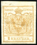 Stamp of Austria » 1850 Issue 1850 1kr to 9kr two complete sets, mint, showing b