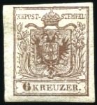 Stamp of Austria » 1850 Issue 1850 1kr to 9kr two complete sets, mint, showing b