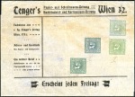 Stamp of Austria 1905-08 Proofs: selection of proof postal items (p